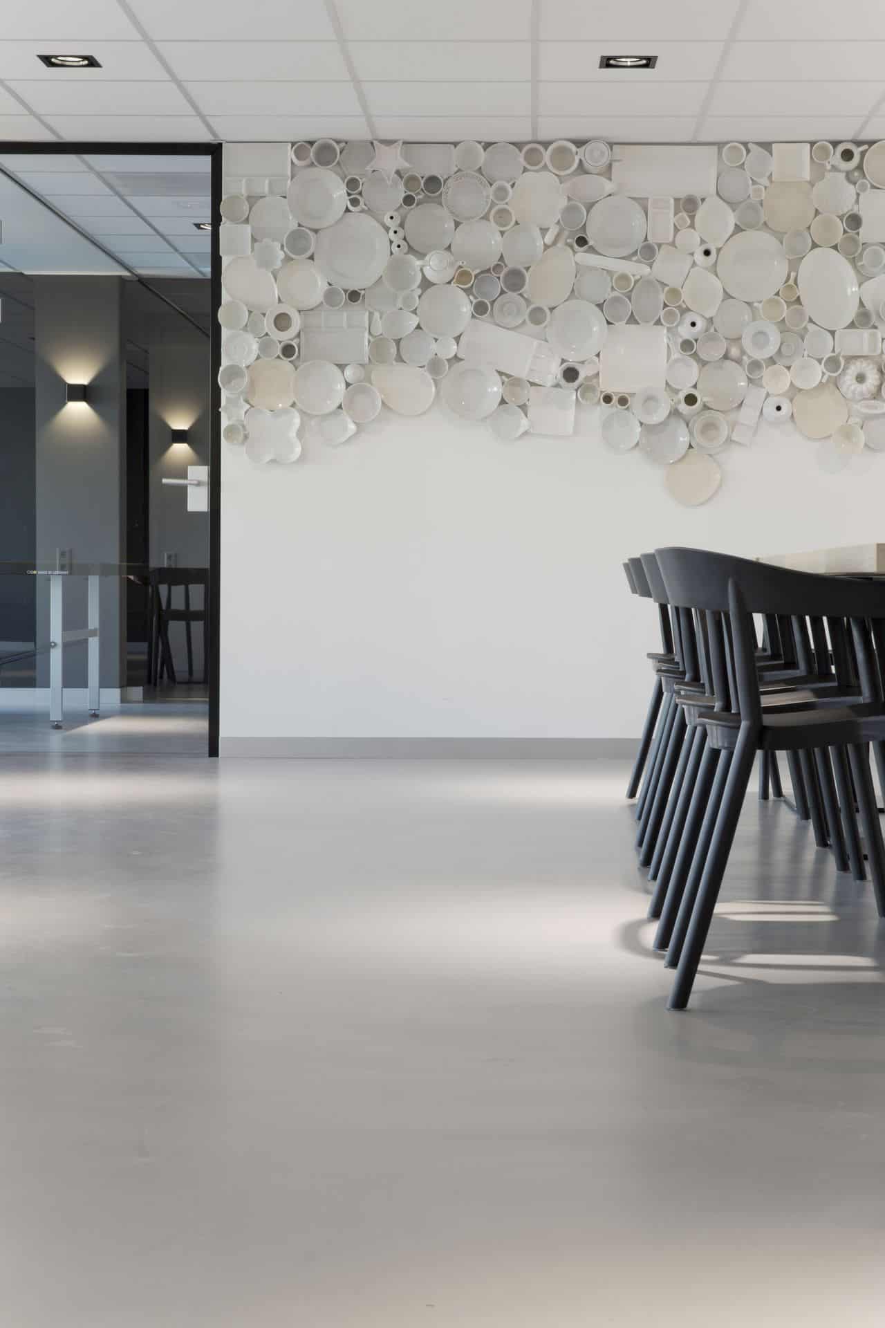 Dunne cementgebonden betonvloer, betonlookvloer