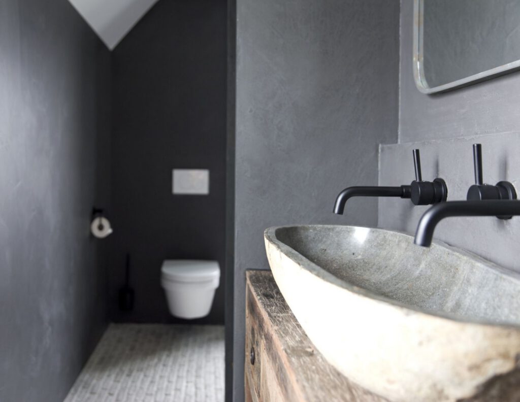 Industriele badkamer