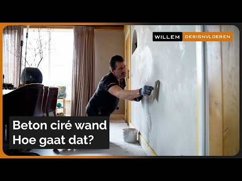 Beton cire wand hoe gaat dat