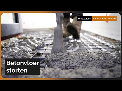Betonvloer storten