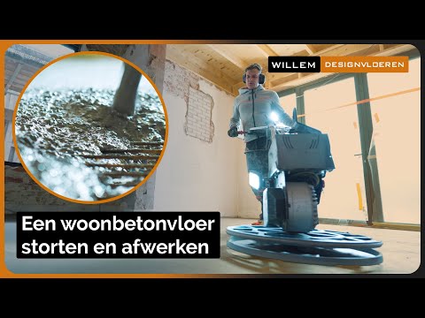 Een woonbetonvloer storten en afwerken