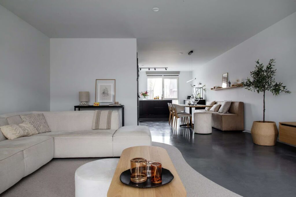 Gevlinderde betonvloer in Heerenveen