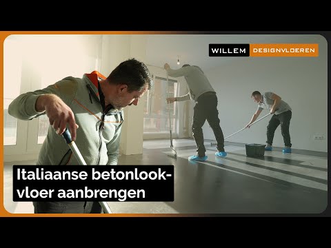 Italiaanse betonlookvloer aanbrengen