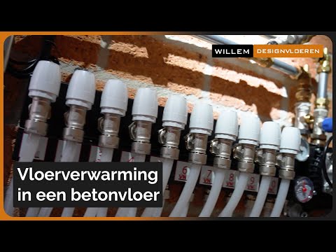 Vloerverwarming in een betonvloer