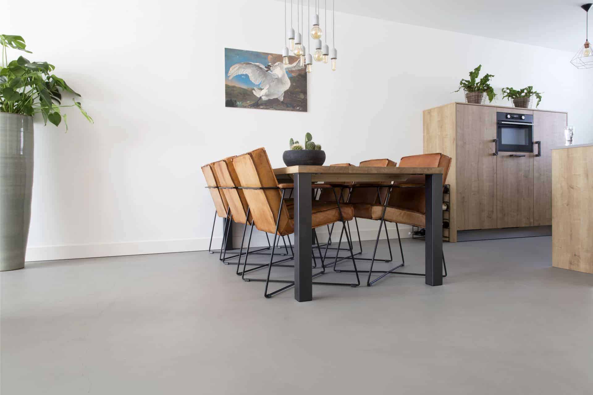 beton ciré vloer eetkamer