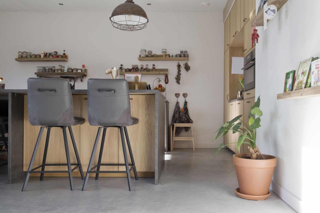 beton vlinderen, gepolierde betonvloer, gepolierd beton