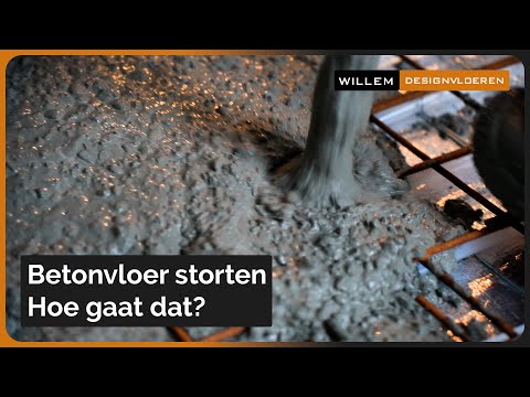betonvloer storten hoe gaat dat?