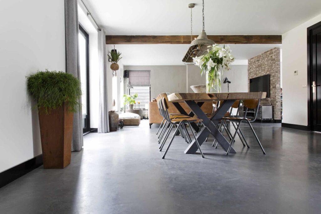design betonvloer, betonvloer in de woning