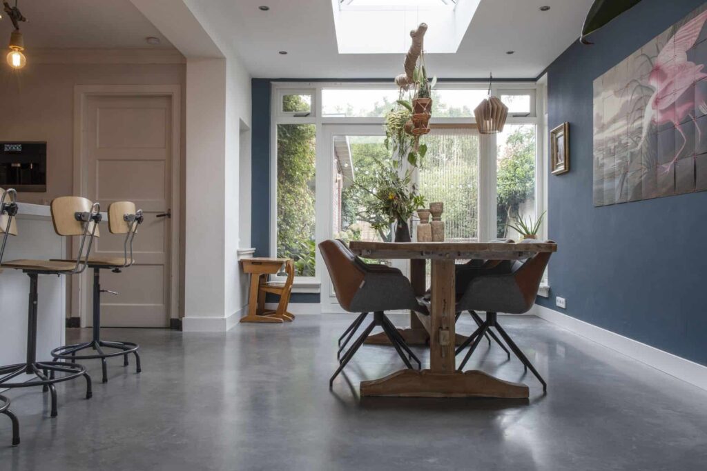 gevlinderde woonbeton vloer, betonvloer