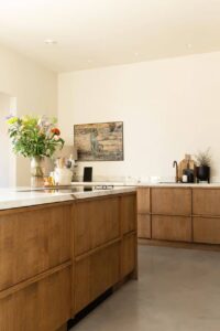 Gevlinderde woonbetonvloer in keuken