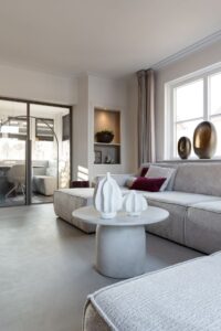 lavasteen gietvloer woonkamer