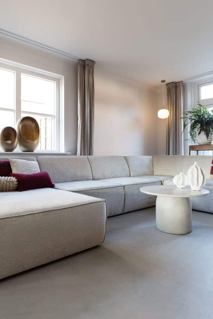 lavasteen gietvloer japandi interieur