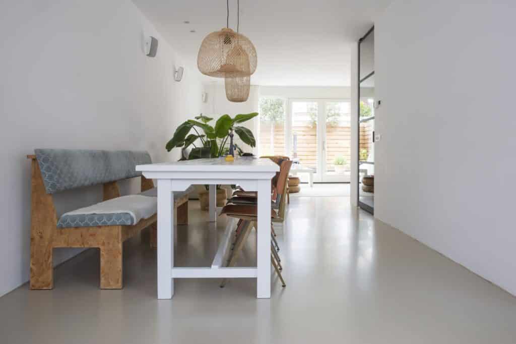 pu gietvloer eetkamer
