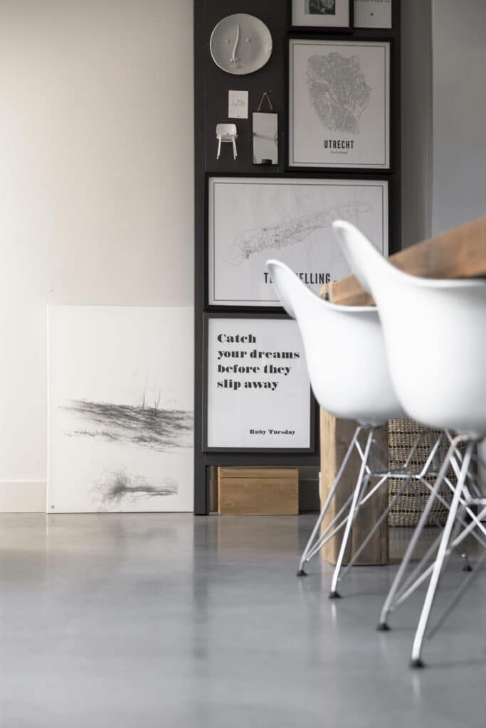 Gevlinderde woonbeton vloer in Kollum 14