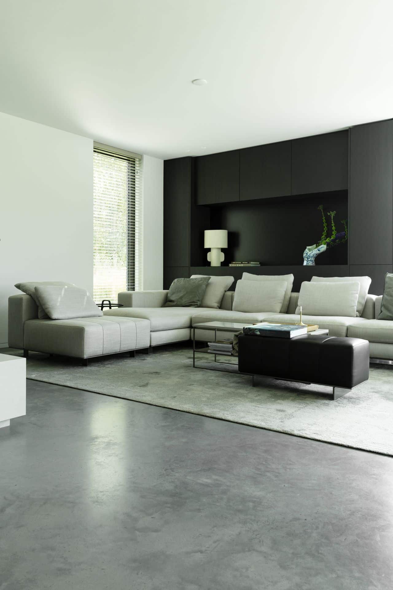 gevlinderde betonvloer woonkamer wilp