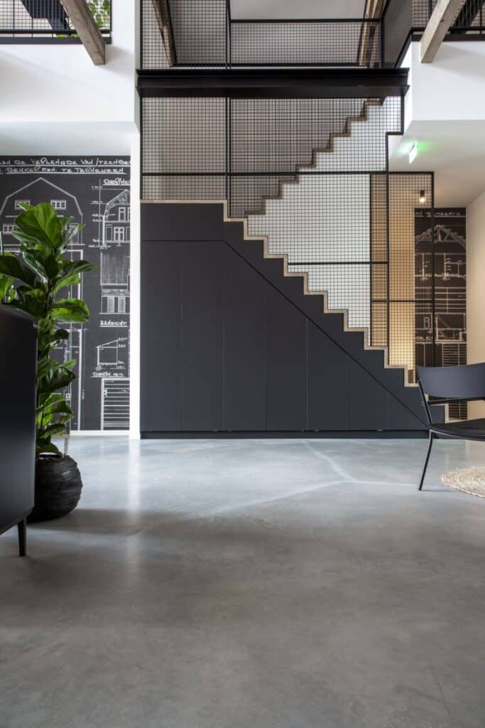 gevlinderde betonvloer kantoor terneuzen