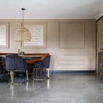 Gevlinderde woonbeton vloer in de keuken Willem Designvloeren