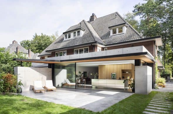 Gevlinderde woonbeton vloer en terras in Zeist