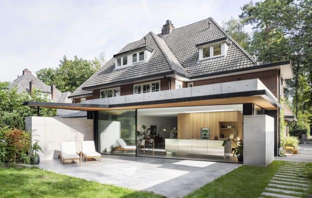 gevlinderde betonvloer binnen en buiten