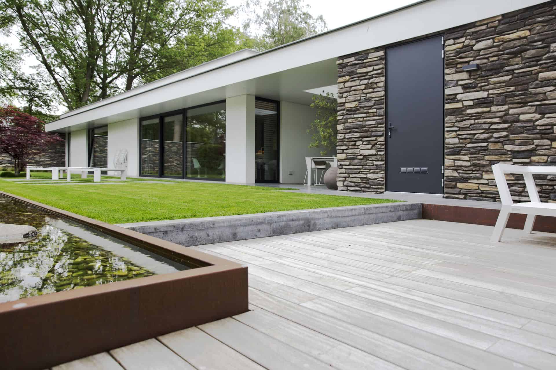 beton in de tuin