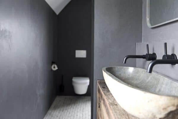 beton ciré badkamer, beton ciré muur